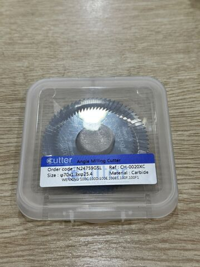 Фреза cutter прямая 0020 XC 70x1.3x25.4 (карбит) для станка 100E1