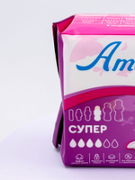 Прокладки женские ультратонкие AMALLIKA супер 8 штук