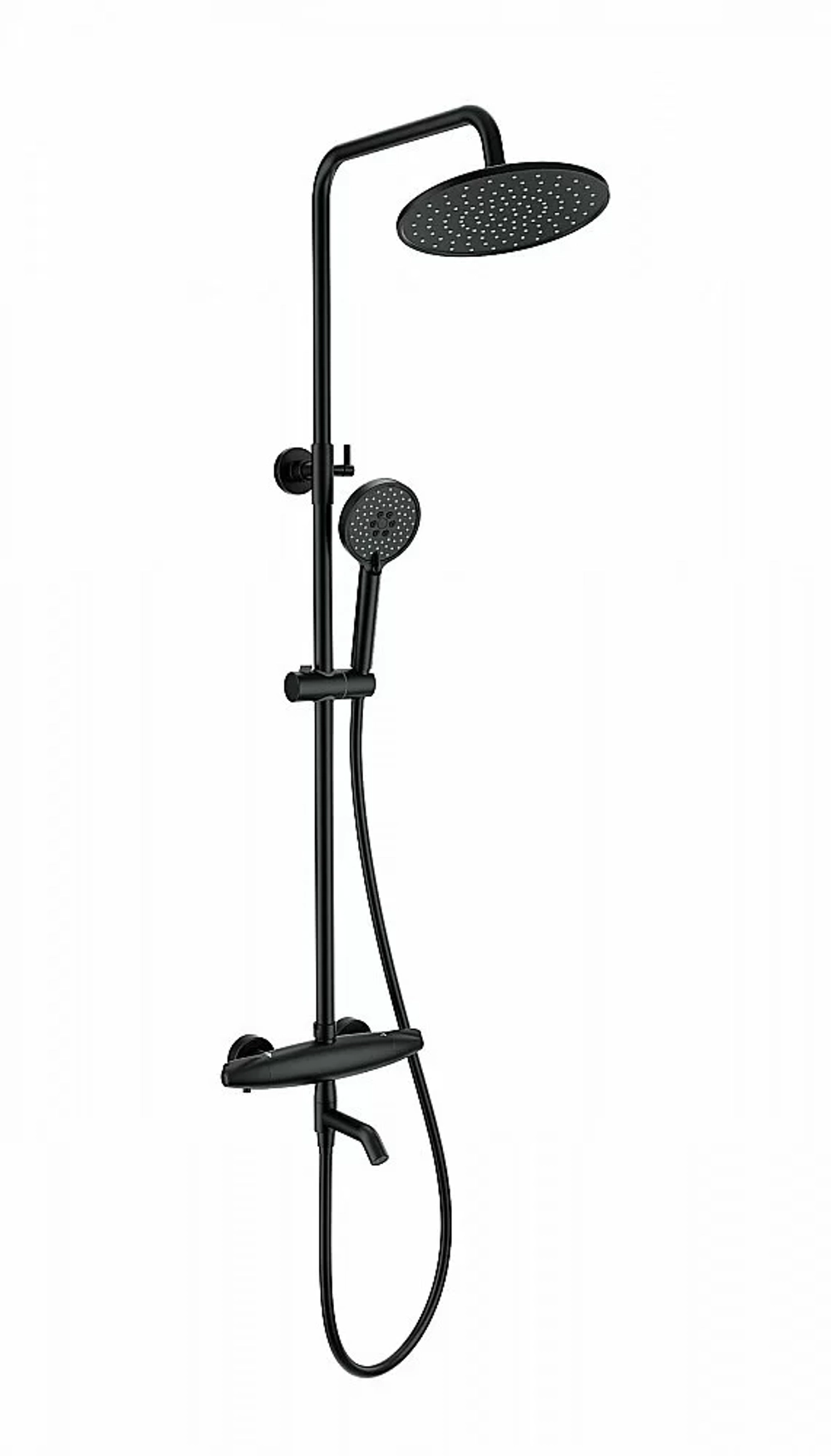 Душевая система с термостатом WONZON & WOGHAND CAPSULE WW-B3031-A3-MB черный матовый