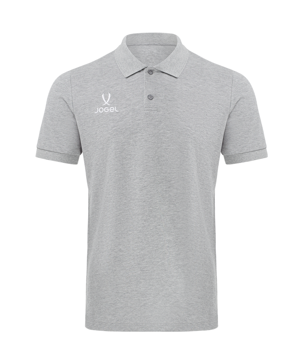 Поло Jogel ESSENTIAL Cotton Polo, серый меланж 91m