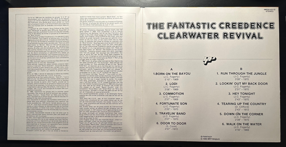 Creedence - The Fantastic Creedence Clearwater Revival (Бельгия 1980г.)