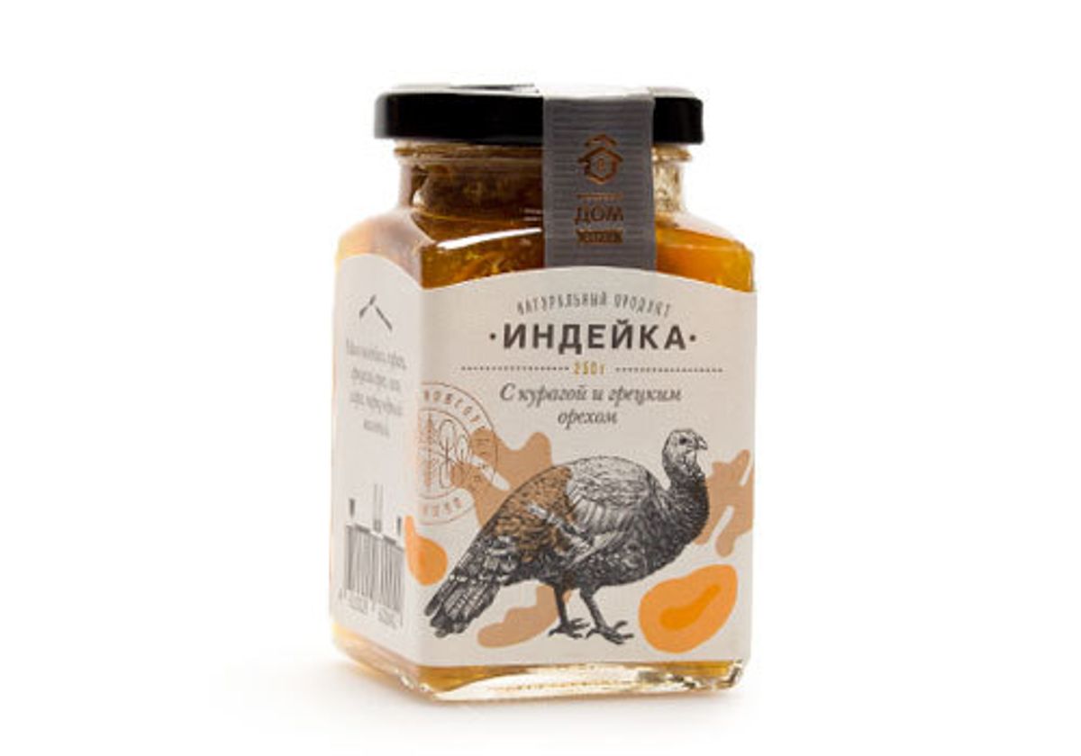 Индейка "Медовый дом ферма" с курагой и грецким орехом, 250г