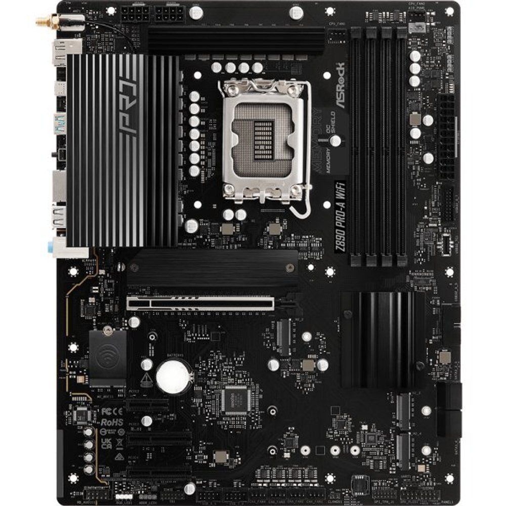 Материнская плата ASROCK Z890 PRO-A WIFI, LGA1851, DDR5, ATX