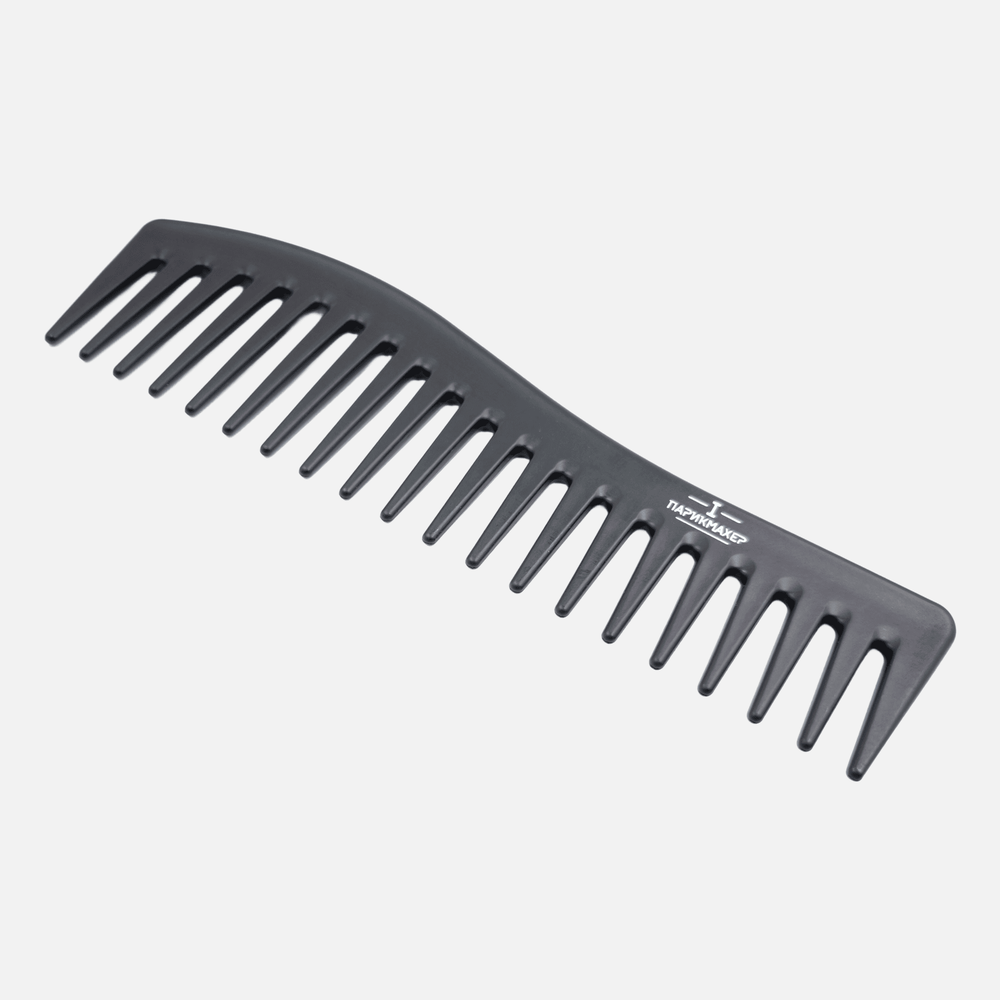 Расческа гребень волна IPARIKMAHER широкий изогнутый с крупными зубцами антистатический