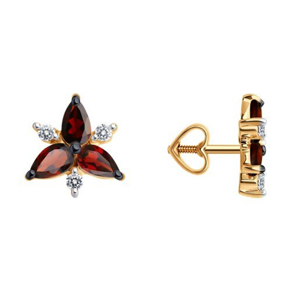 Серьги из золота 585 пробы