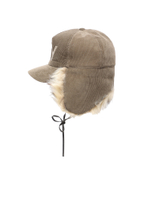 Кепка Утепленная Faux Fur Corduroy Earflap Cap