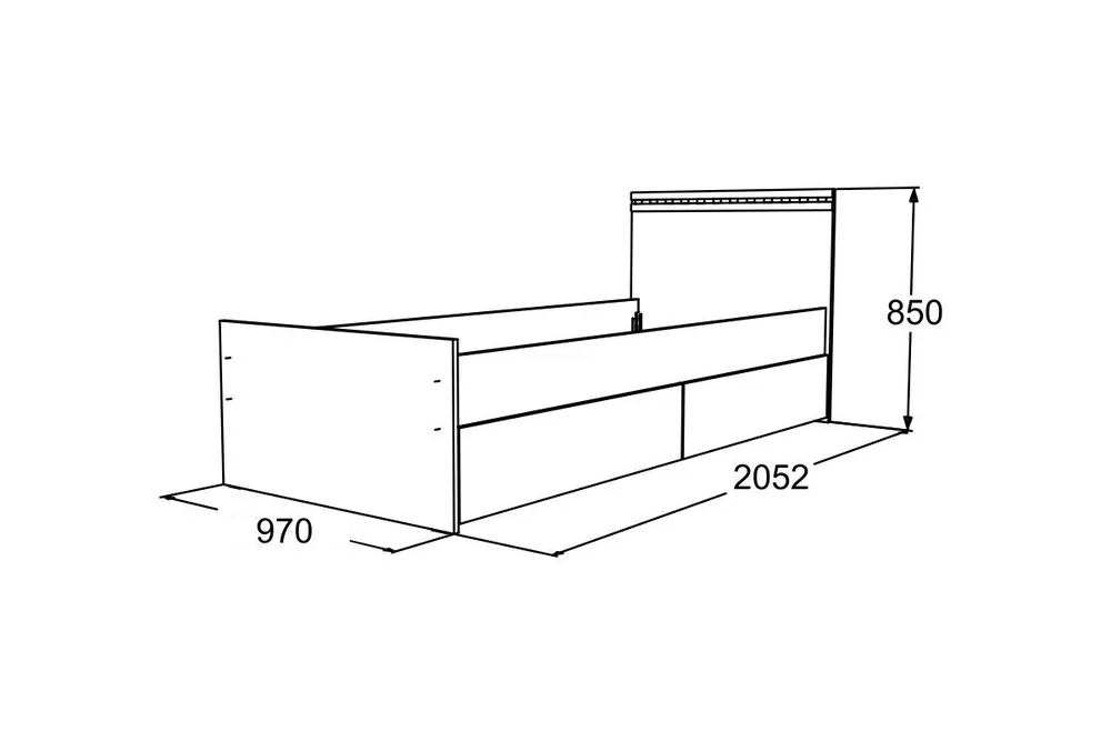 Кровать Ольга-13 ЛДСП реечное ладе яс.анкор темн/яс.анкор св 900