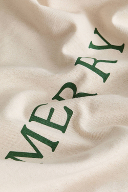 H&M HOME РОЖДЕСТВЕНСКИЙ ЧЕХОЛ НА ПОДУШКУ С ПРИНТОМ, ЗЕЛЕНЫЙ/ЭКРЮ