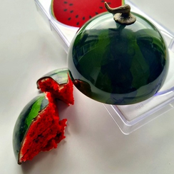 885 | Форма для шоколадных фигур "Полусфера 120мм" (275х135 мм)