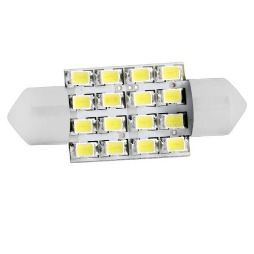 Лампа светодиодная 12V 5W салонный 36 мм белый 16 SMD 2 шт. Skyway