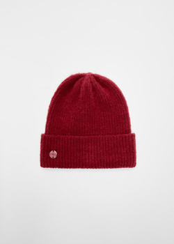 STRADIVARIUS ШАПКА С КОНТРАСТНОЙ ДЕТАЛЬЮ, БОРДО