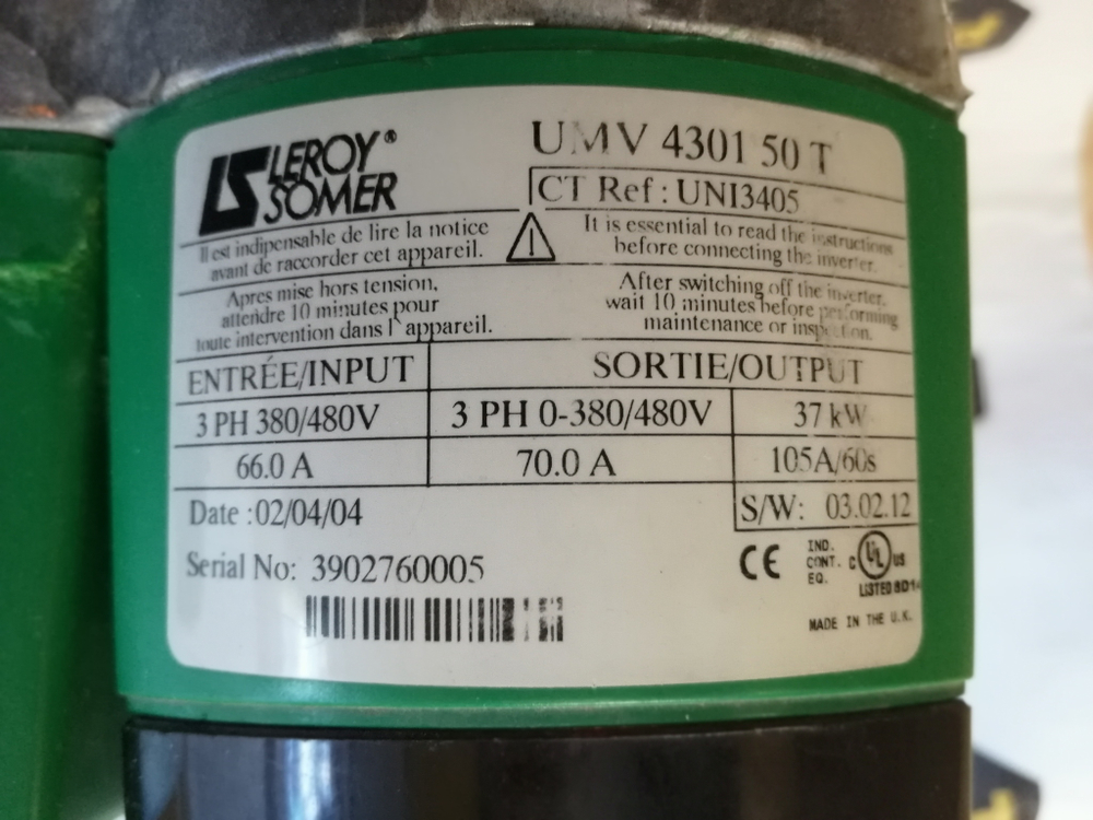 Leroy Somer UMV4301 50T P0T SV б/у