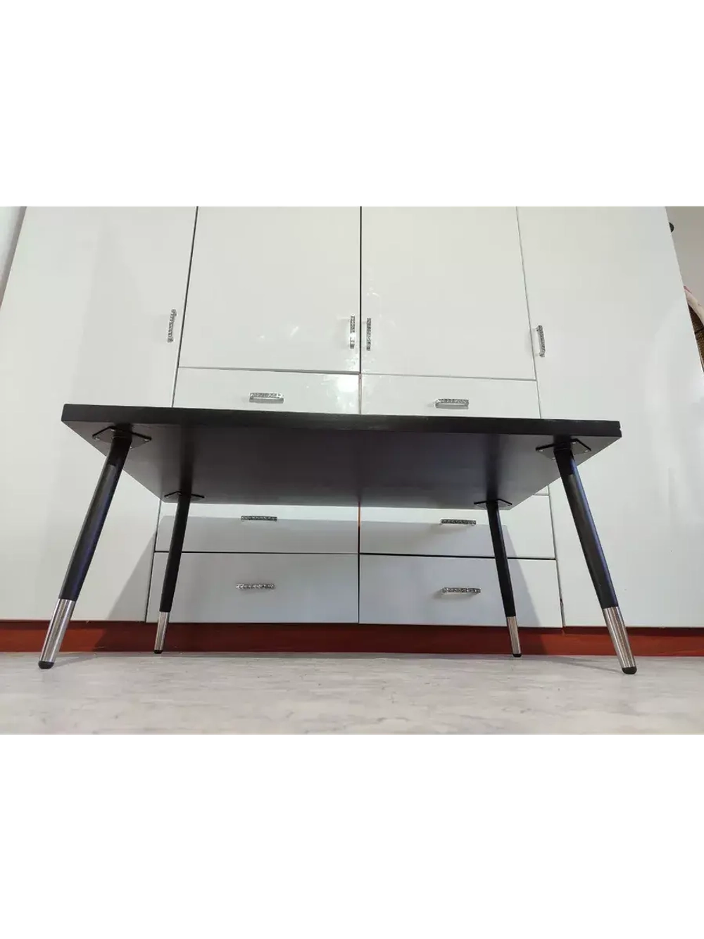 Ножки мебельные опоры Черные серебряный браслет 400мм/4шт