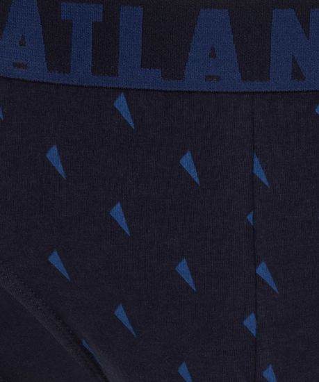 Мужские трусы (3шт) слипы спорт Atlantic 3MP-152 , темно-синие + красные + темно-голубые