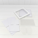 Коробка сборная 25х25х15 см (Белый)