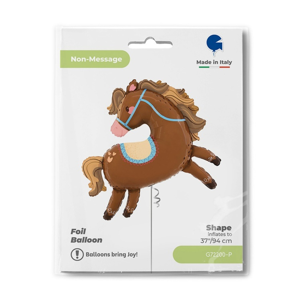 Фольгированный шар-фигура «Лошадка», 94 см