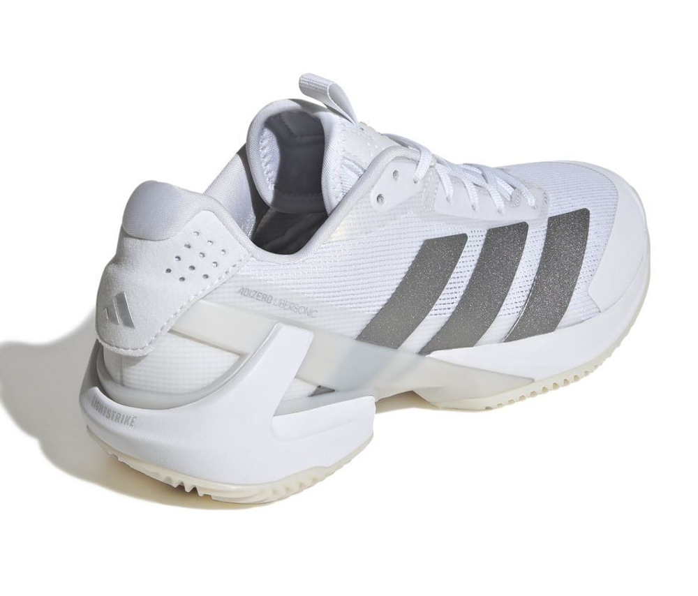 Женские теннисные кроссовки Adidas Adizero Ubersonic 5 W Clay - cloud white/silver metallic/cloud white