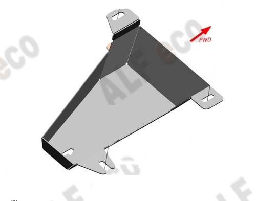 Защита ALFeco абсорбера для Chery Tiggo7 2019, V-1,5T, 2,0 (сталь 2 мм) арт.ALF0222st