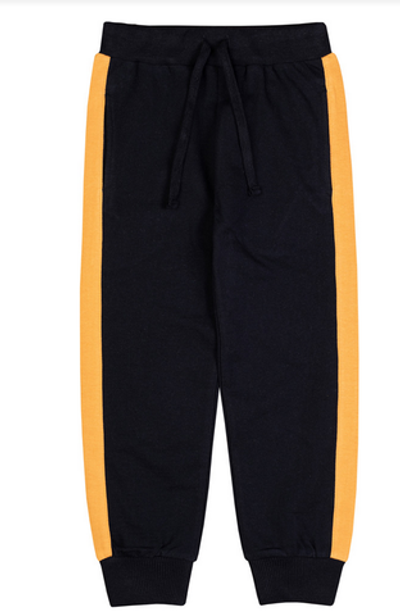 Брюки д/мальчика футер M1134FN-3/6 р.110 черный (Такро)