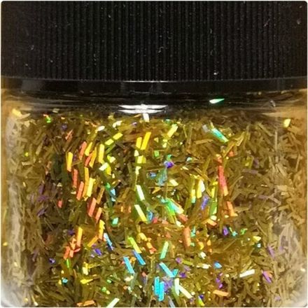 СОЛОМКА 0.4 - 20 - БЛЕСК 802 ЗОЛОТО ГОЛОГРАФИК металлик