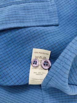 Рубашка Casual синяя в клетку 46 размер