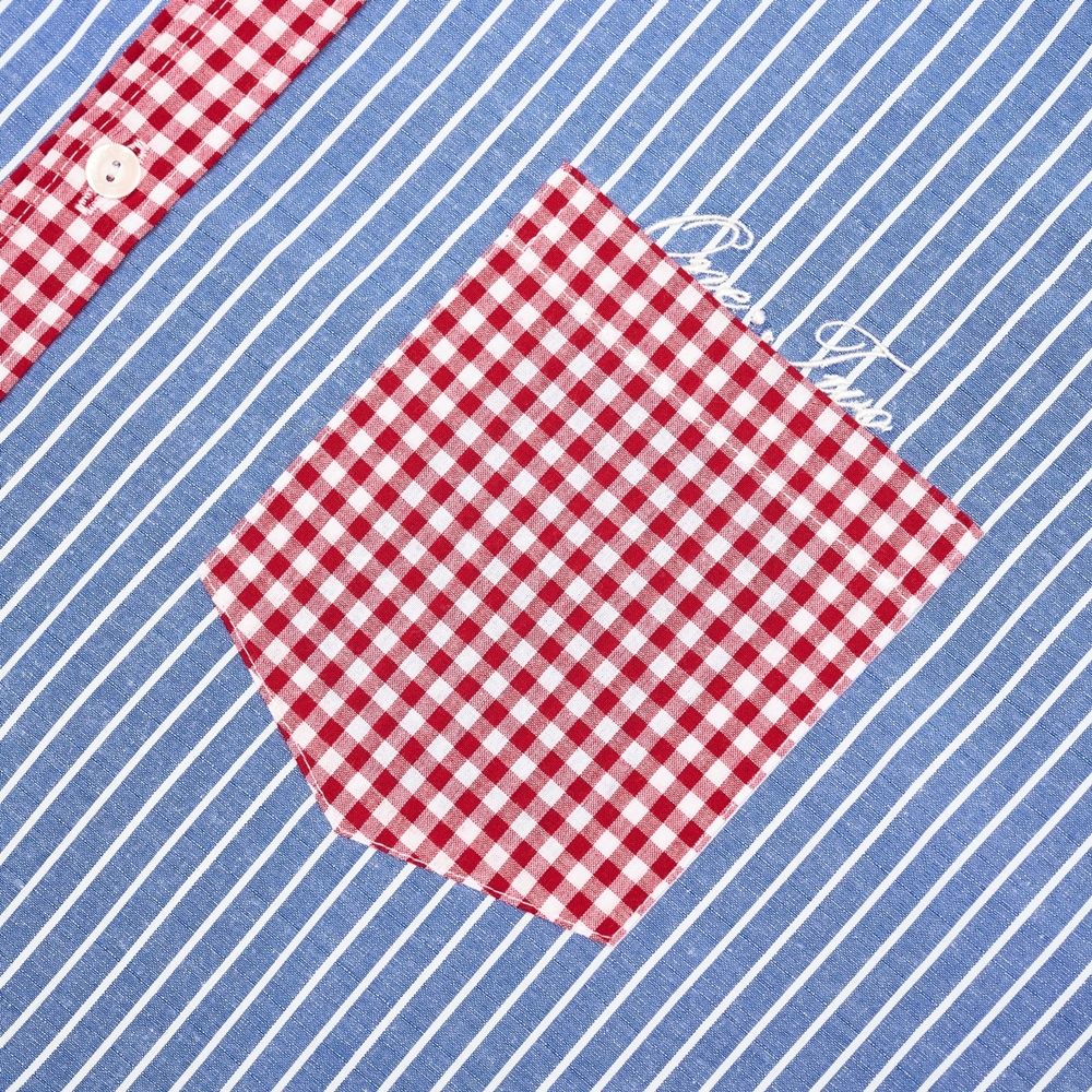 Рубашка One Two Oversized Striped синяя / красная