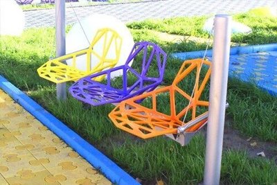 Данглы 3-хместные на растяжках непрозрачные