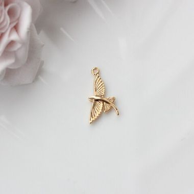 Подвеска Летучая рыба 20*11 мм, позолота, П285