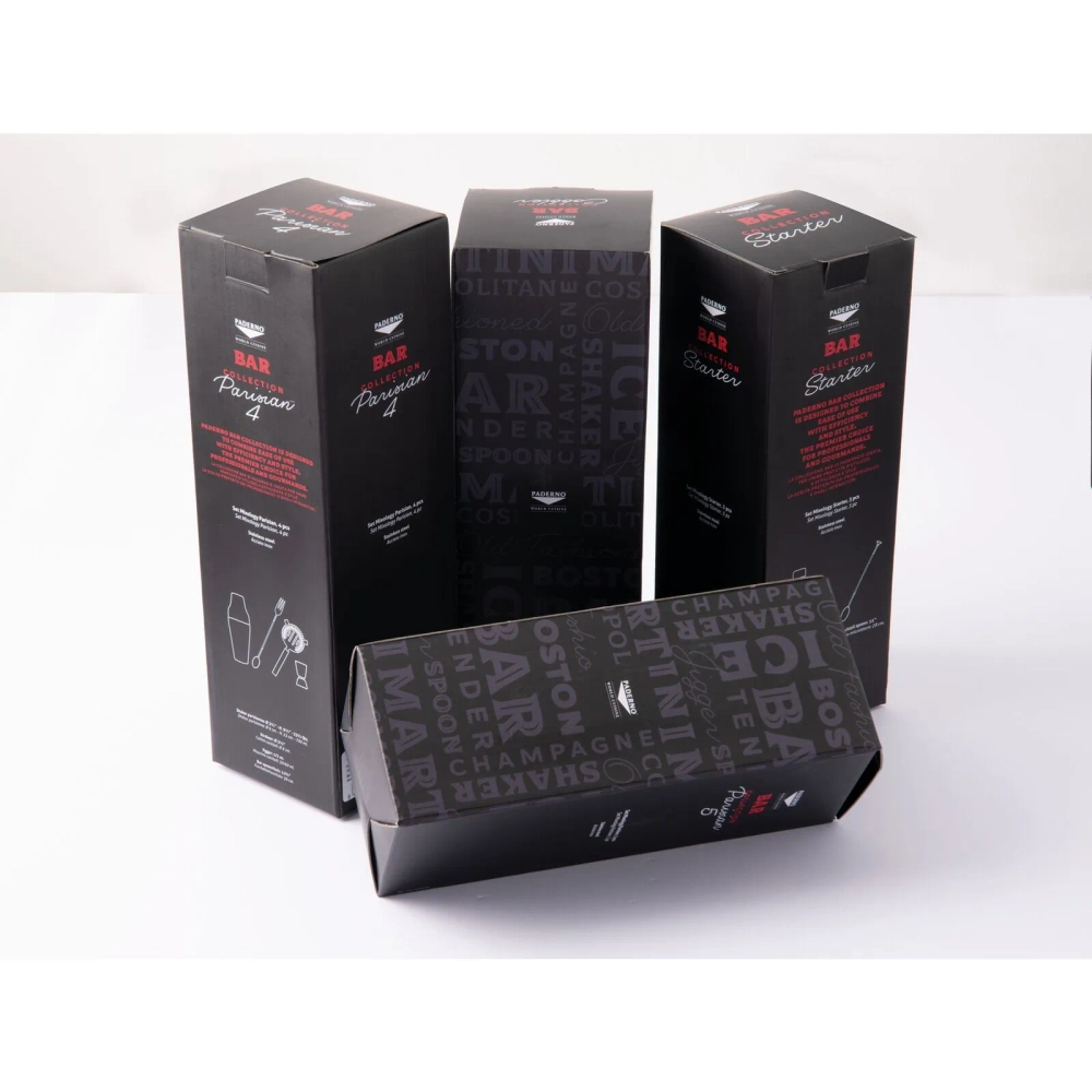 Paderno Набор бармена Bombay из 3 предметов стартовый золотой EAN 8014808424434