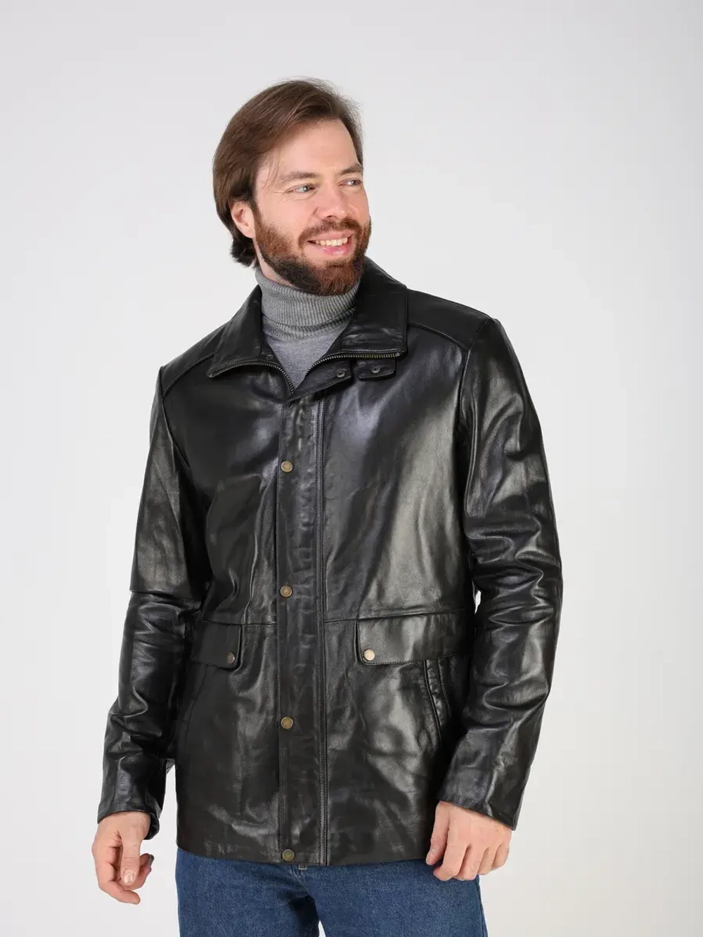 Кожаная куртка демисезонная