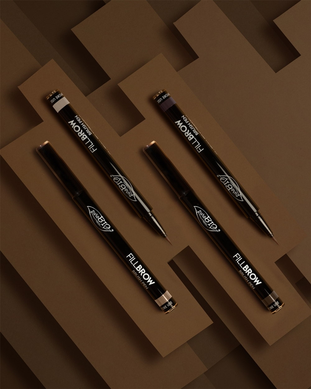 puroBIO Cosmetics Fillbrow - Карандаши для бровей оттенок 03 Dark Brown, 0 ml
