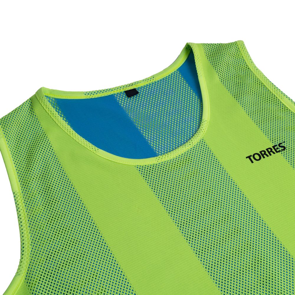Манишка детская TORRES двухсторонняя, TR11950Y/B, р.Jr, тренировочная, полиэстер, жёлт-синий