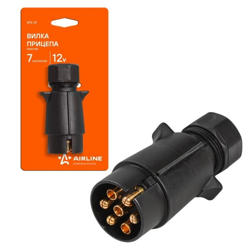 Разъем прицепа пластмассовый 7 конт. (вилка) (AIRLINE)
