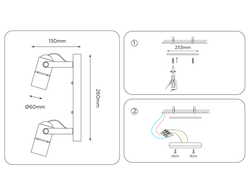 Ambrella Накладной поворотный светильник Move TA104