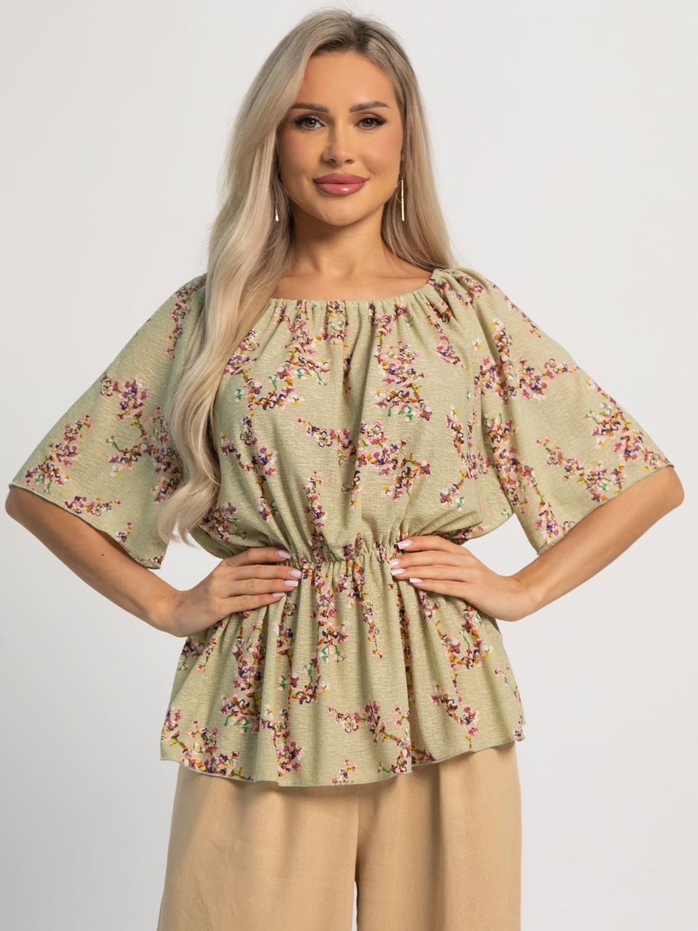 Блуза Эльвира (хаки) Б15942-47М LT Collection