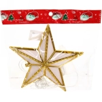 Фигура светодиодная ЗВЕЗДА ДЛЯ ЁЛКИ «Золотой кант» 10 ламп LED, 15 см. RG/RB