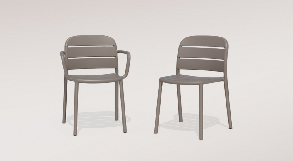 Кресло пластиковое Papatya Beykoz-K, тортора