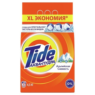 Tide СМС Автомат порошок.Альпийская свежесть (4,5кг)
