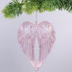 Подвеска «Крылья ангела» 11*15 см, Розовый