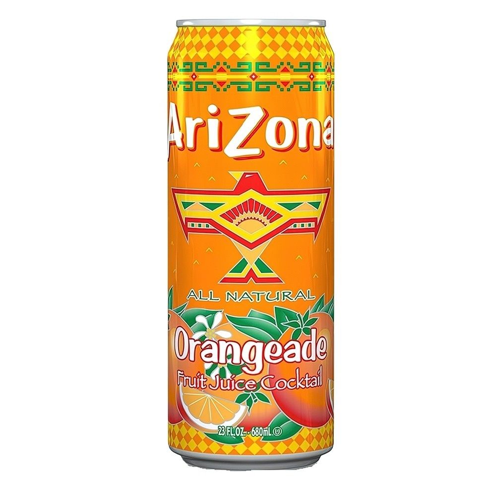 Напиток Arizona Orangeade со вкусом апельсина 680мл