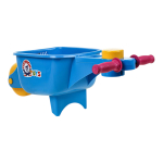 Тачка пластиковая детская с пищалкой, цвет в ассортименте, 57x22 см