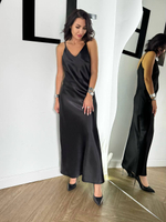 Платье комбинация "Богиня" в черном