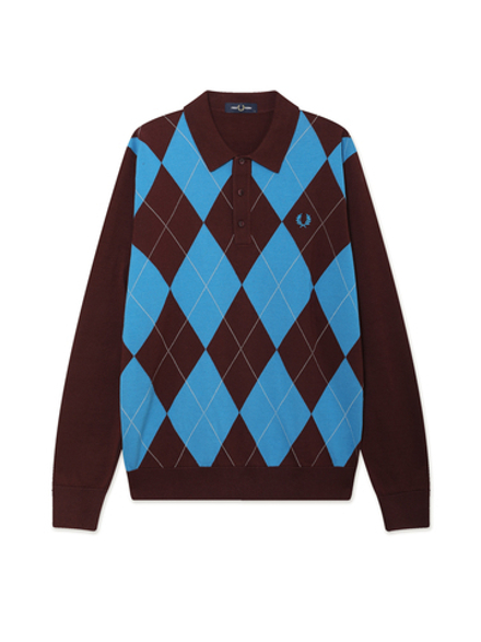 Поло Вязаное Дл. Рукав Argyle Ls Knitted Shirt