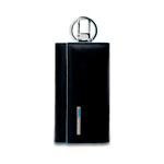 Ключница Piquadro Blue Square, черная, 6х12х2 см