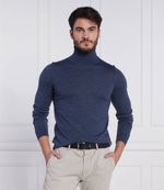 Хлопковый гольф musso-p BOSS BLACK - голубой(50468262)