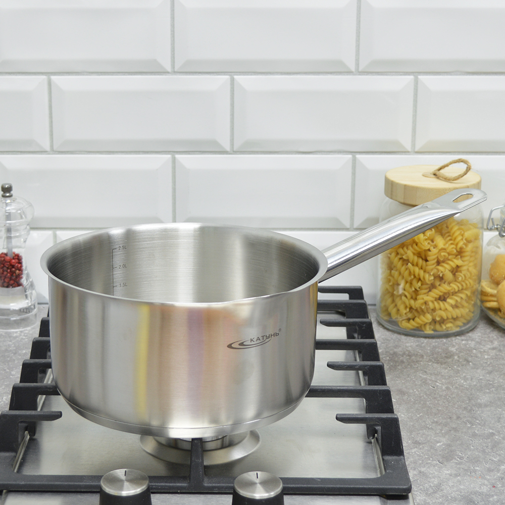 Ковш 3л без крышки 20*10см, ТРС, с одной ручкой Общепит