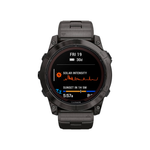 Умные часы Garmin Fenix 7X Pro, 51mm, Sapphire Solar Carbon Gray Titanium Band (010-02778-30)