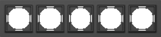 Рамка 5-я,  Wave матовый карбон,  серия A07