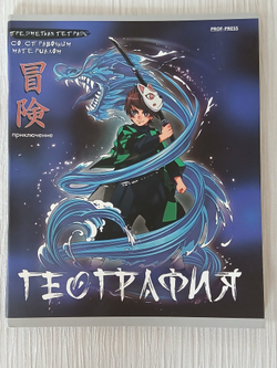 Комплект предметных тетрадей 48 листа А5+. "Аниме", общая. Формат А5+(163*203 мм). Арт.48-9421. С полями. 10 шт.