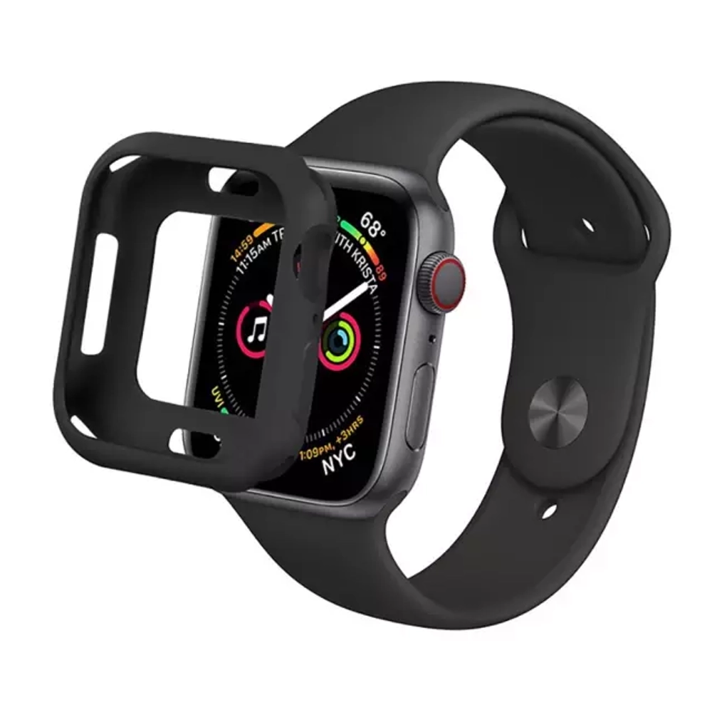 Силиконовый чехол Apple Watch Series 4 40mm (CS7049-BK) Black COTEetCI